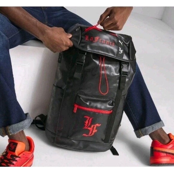 Puma x Lamelo Ball lafrancé amour Backpack 859858-01 Black / Red 15” - Picture 1 of 11